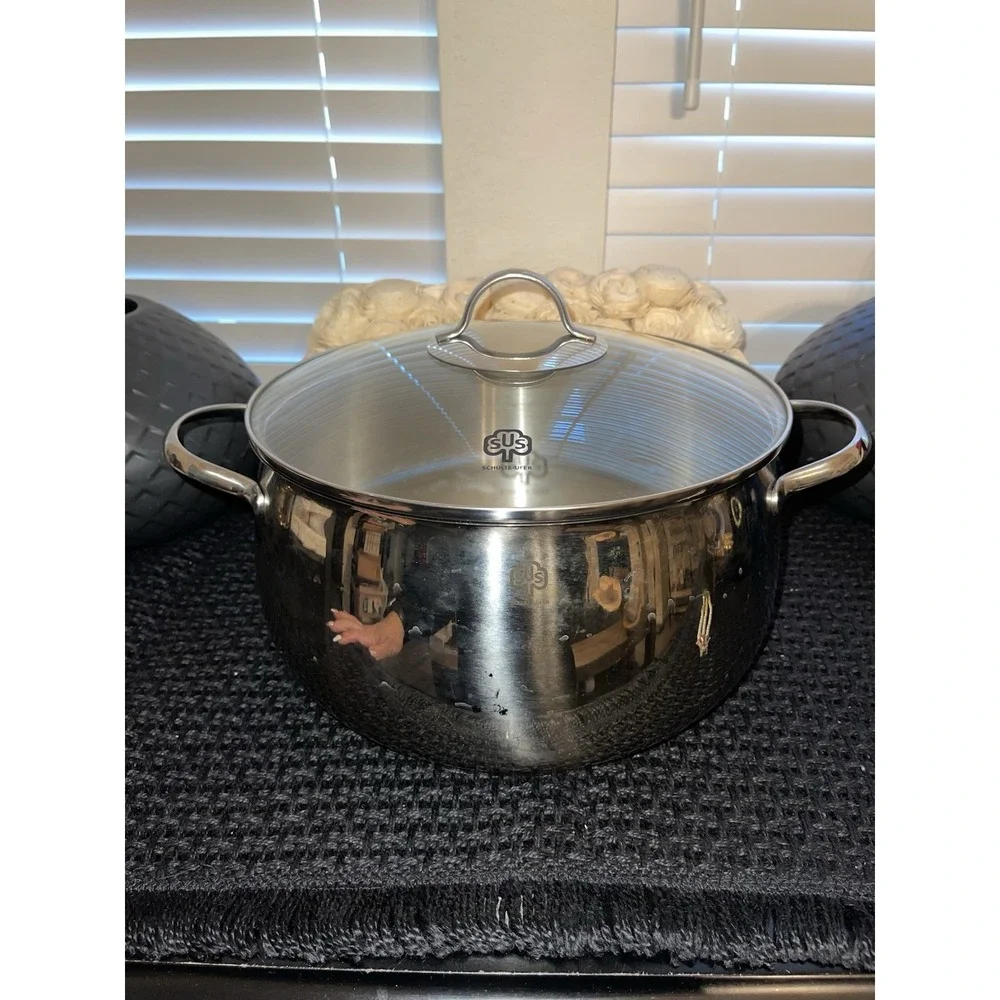 SCHULTE-UFER Premium Quality Stainless‎ Steel Qt 2110~ Soup Pot with Lid